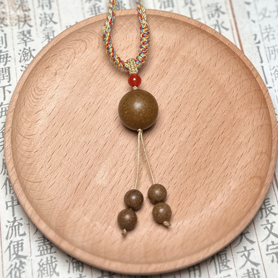 草木琅天然药材手工古法合香合香珠编织绳子挂绳挂件吊坠项链
