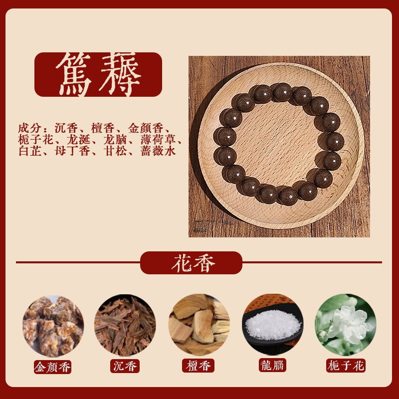 草木琅古法香珠手串天然合香珠【笃耨】手串男女款