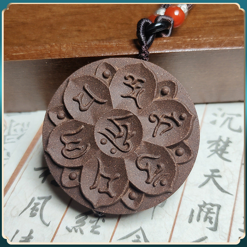 Gufa Hehe Xiangxiang Brand Six Character Mantra Car Pendant Hanging Decoration Car Hanging Decoration Durable Fragrance Brand Wear Fragrance with You