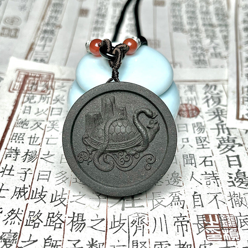 草木琅四大神兽合香香牌男女款古法手工天然合香牌青龙护身平安吊坠
