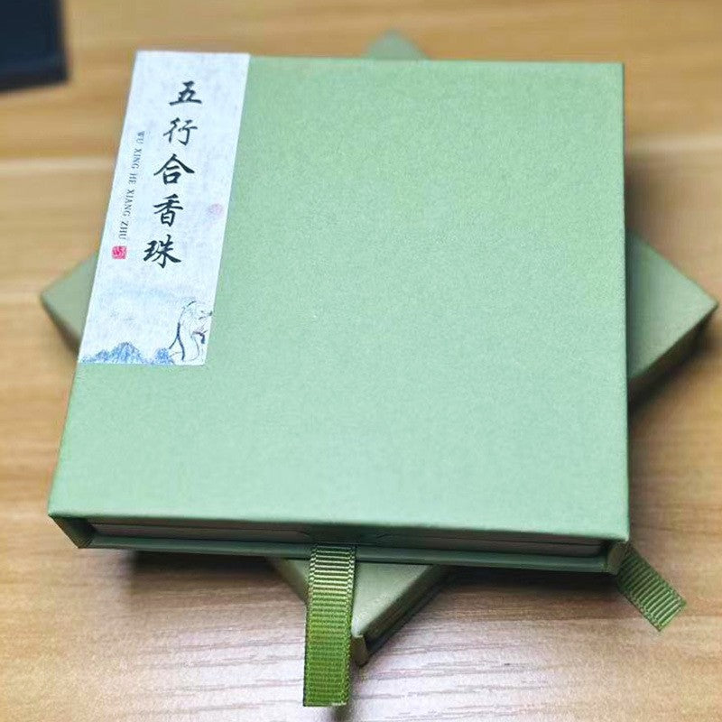 草木琅 天然香材手工制香五行合香珠手捻diy南红醒狮配饰手串