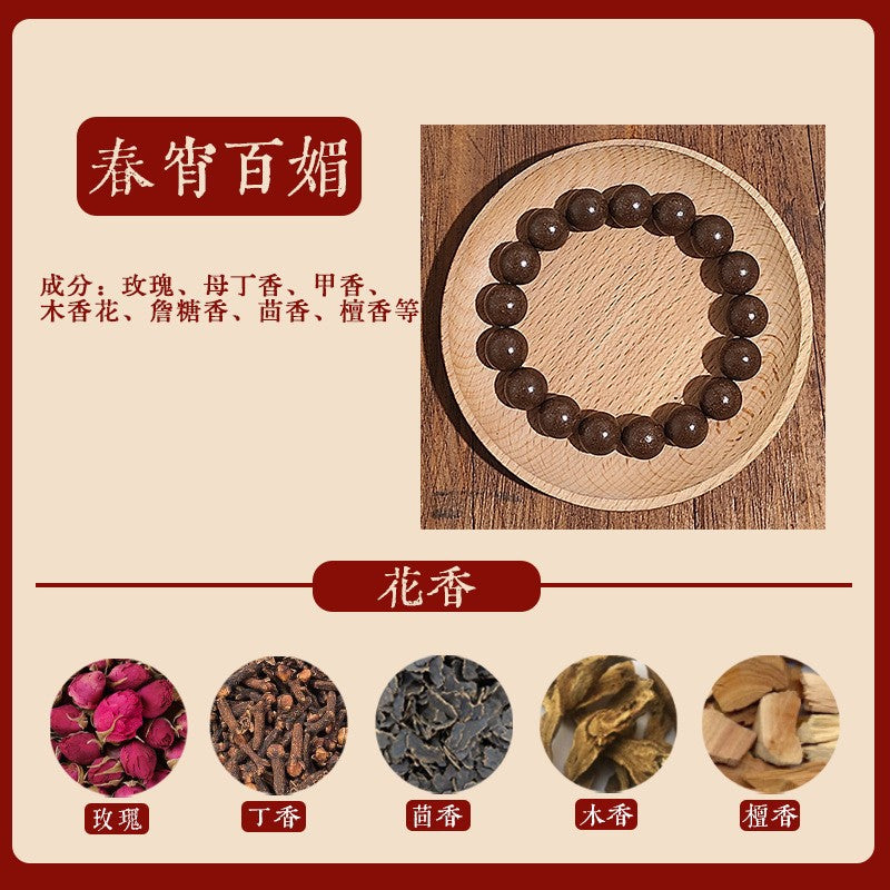 草木琅古法香珠手串天然合香珠【春宵】手串男女款