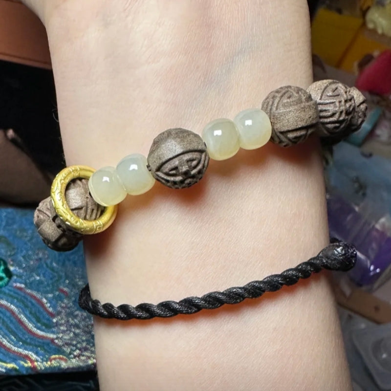 草木琅Qinglian Baihe Yurong Herbal Energy Bracelet