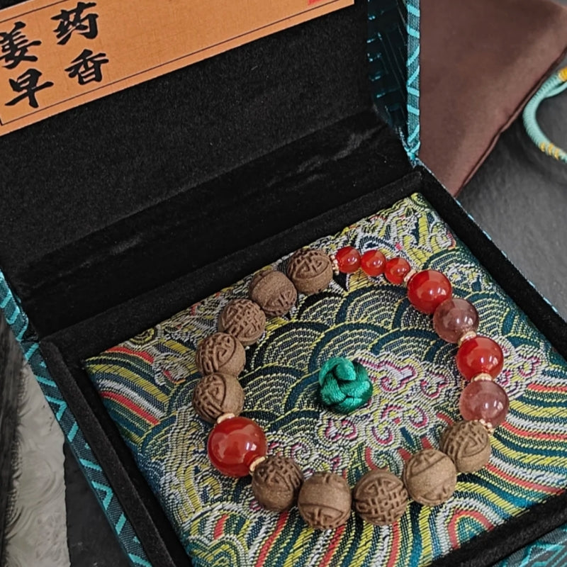 草木琅Chiyan Yulan Qingti Traditional Magnolia Blossom Herbal Bracelet