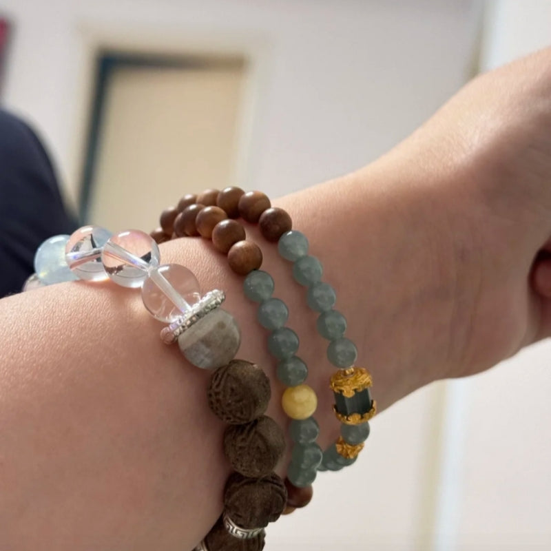 草木琅 Kongyulan: Rose Serenity Handcrafted Bracelet