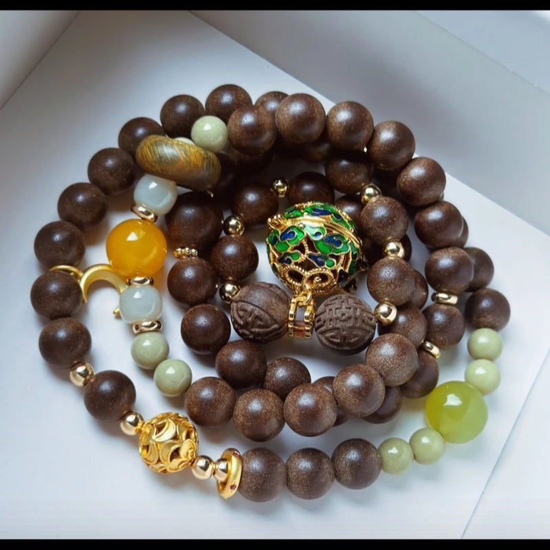 草木琅 Moyu Fang: Lily & Magnolia Serenity Bracelet