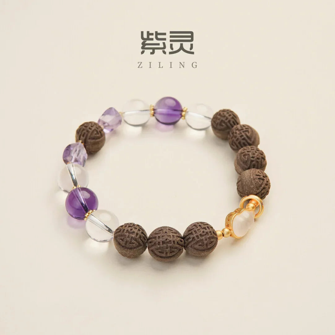 草木琅 Ziling: Rose Serenity Handcrafted Bracelet